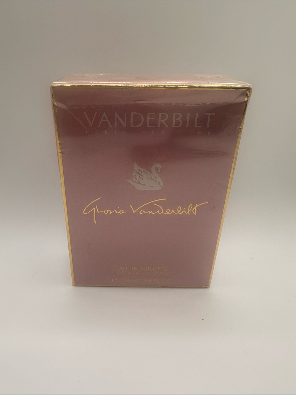 Gloria Vanderbilt Pink and Gold Fragrance Box